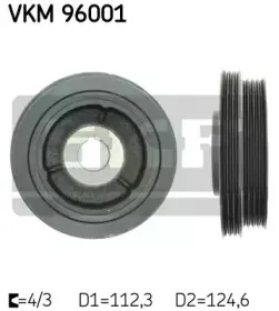 VKM 96001 SKF Ременный шкив, коленчатый вал VKM 96001 SKF Ременный шкив, коленчатый вал